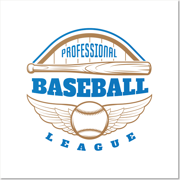 Professional baseball league Wall Art by gold package